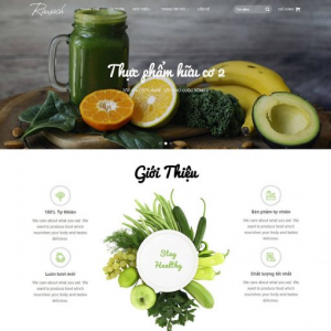 hình ảnh thiết kế web thực phẩm