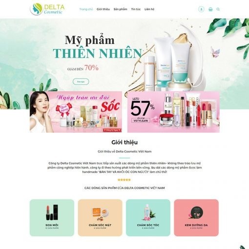 Màu sắc website bán hàng 